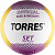Мяч Torres Set белый-фиолетовый-желтый